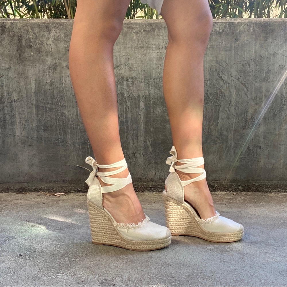 Wedge espadrille sandals